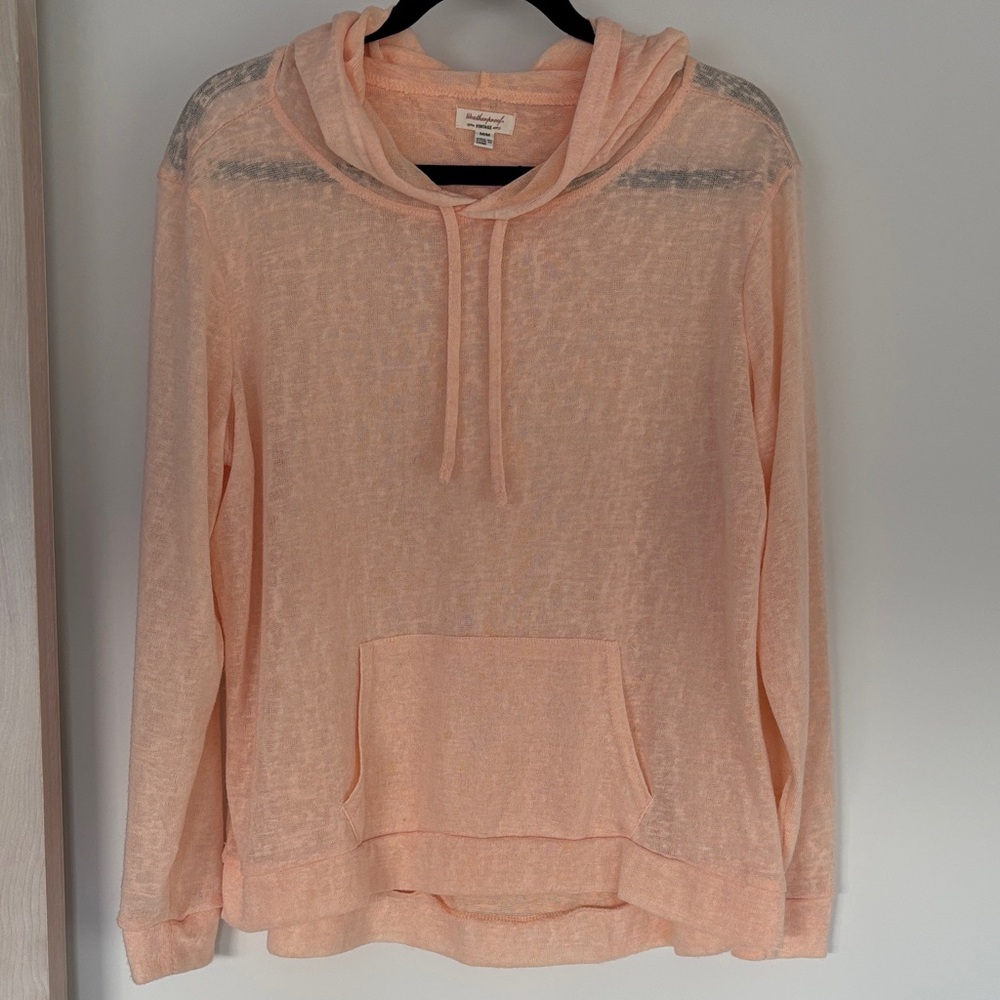 Weatherproof Peach Hooded Sweatshirt